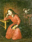 Francisco de Zurbaran the girl virgin asleep oil painting artist